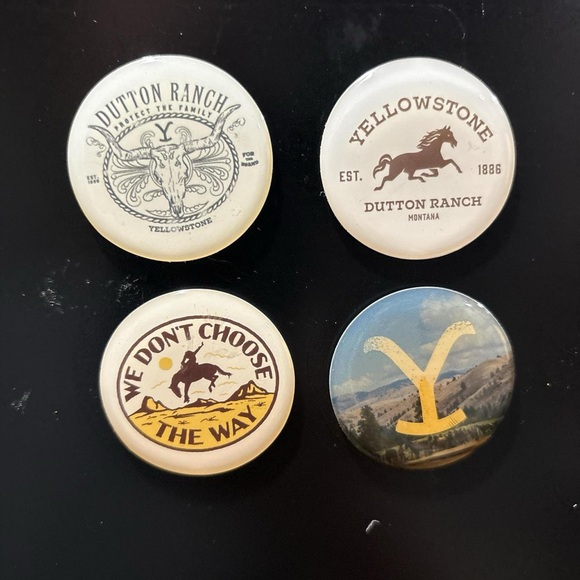 Yellowstone Dutton Ranch Button Set - Picture 2 of 3